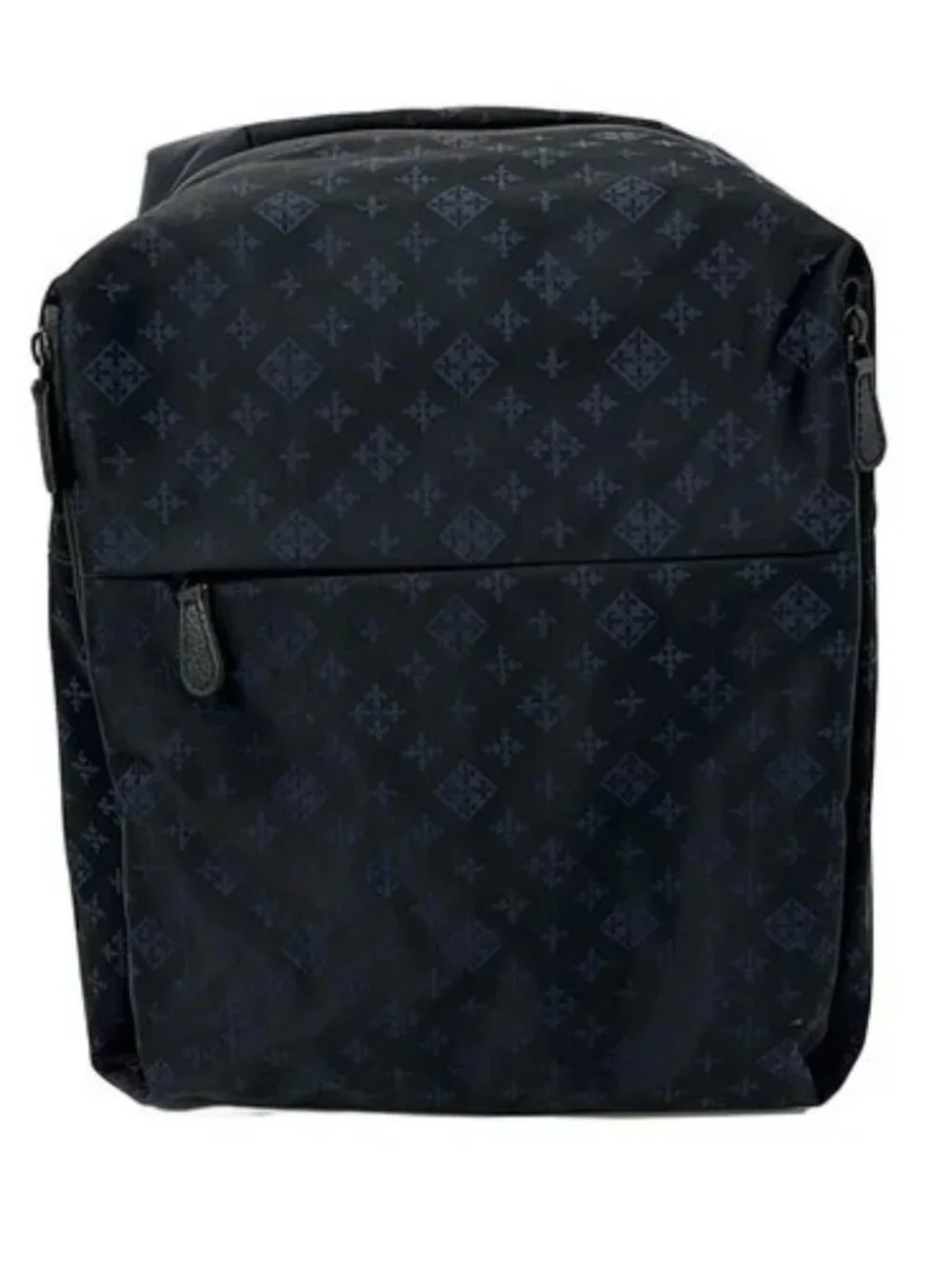 russet Black Navy Nylon Jacquard Backpack